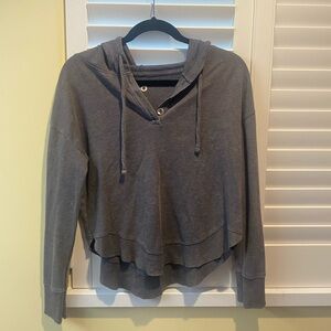 Gray Women's Hoodie Top